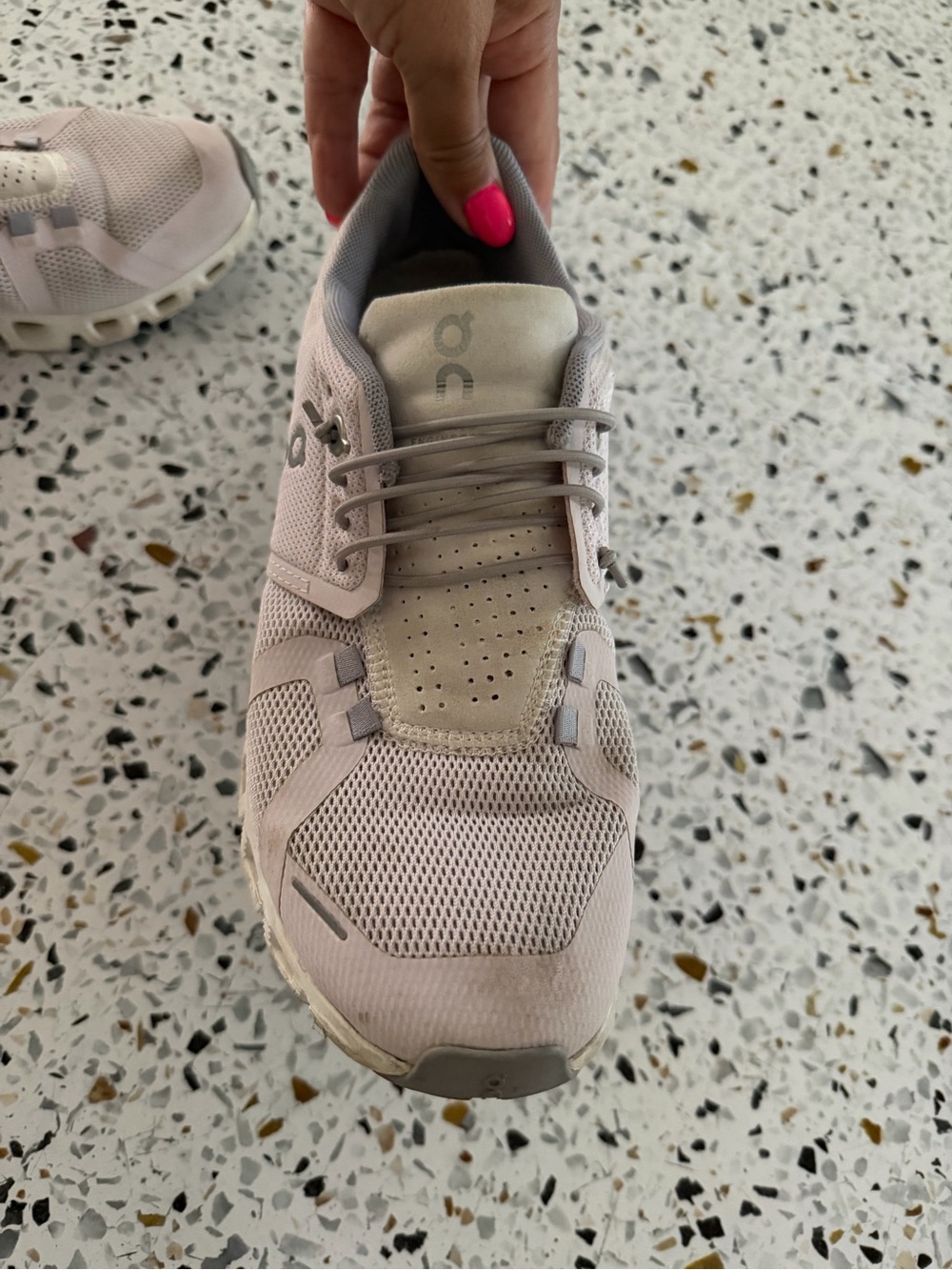 On Running Women's Cloud Running Shoe in Light Pink